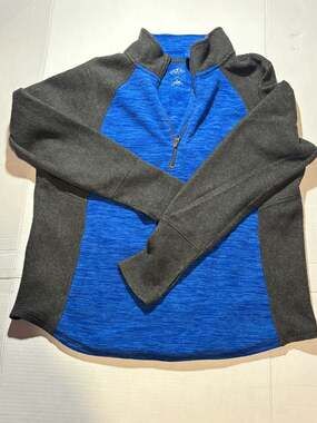 St. John's Bay Active Petite Size PL Quarter Zip Fleece Pullover Petite Small